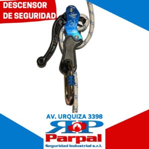 DESCENSOR DE SEGURIDAD DOBLE STOP C/SIST. ANTIPANICO