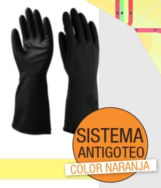 GUANTE LATEX NEGRO INDUSTRIAL