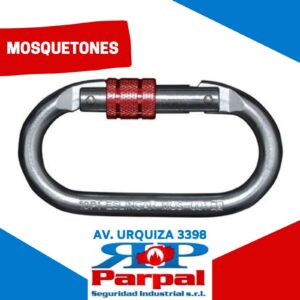 MOSQUETON CARABINERO DOBLE TRABA