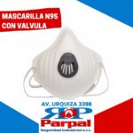 MASCARILLA DESCARTABLE N95 CON VALVULA